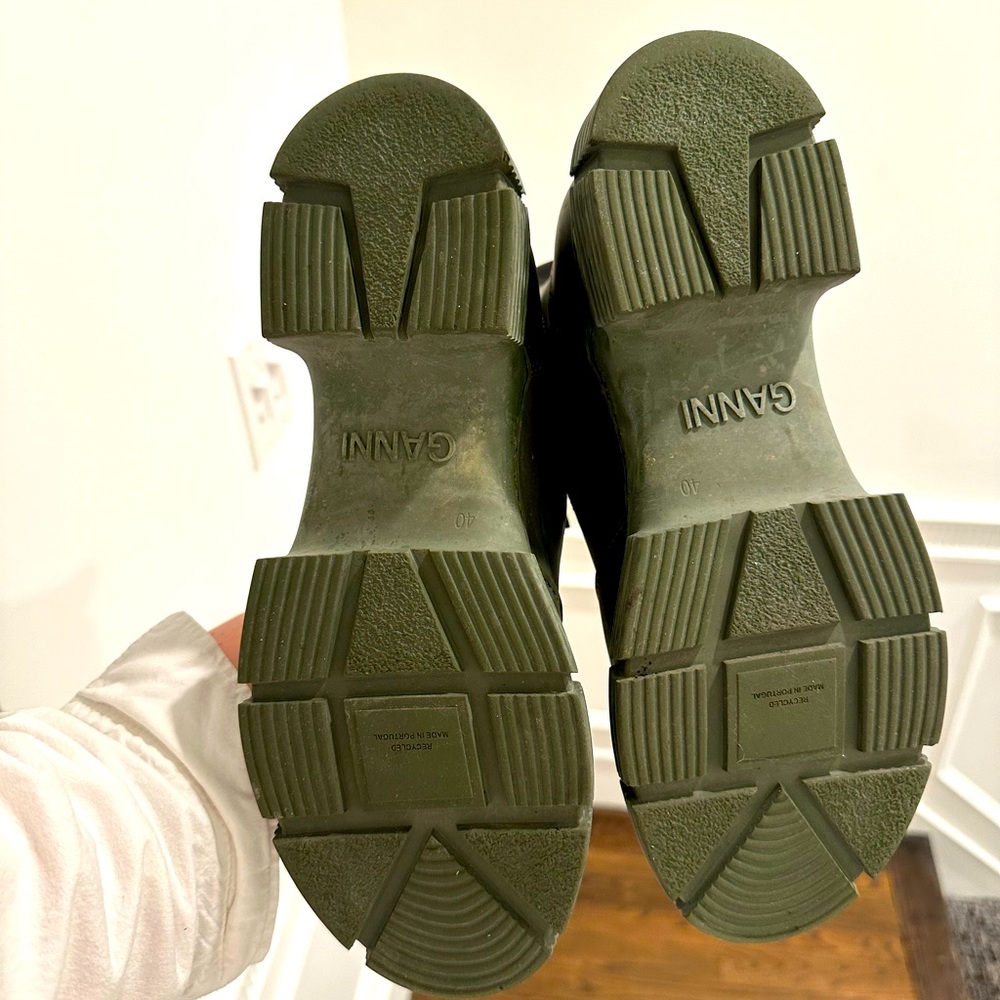 Ganni rubber ankle boots
